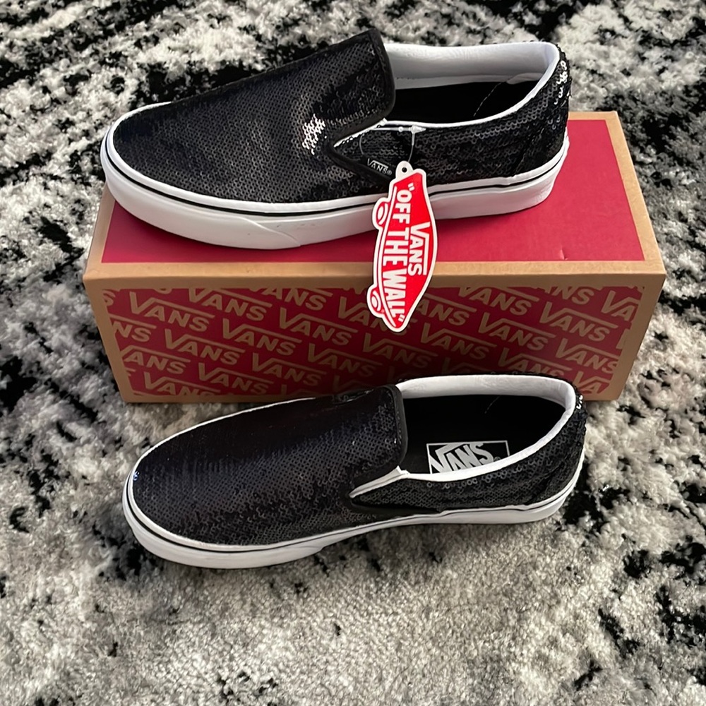 BNWT VANS Classic Slip-ones micro sequins